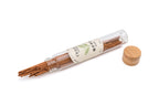 Natural Healing Incense Sticks -- Sleep Aid, Space Purification, 5 Fragrances (Agarwood, White Sage, Palo Santo, Cedar, Puerh) -- Glass Tube (approx. 10g) -- Handcrafted, Natural Ingredients, Gift Ready