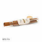 Natural Healing Incense Sticks -- Sleep Aid, Space Purification, 5 Fragrances (Agarwood, White Sage, Palo Santo, Cedar, Puerh) -- Glass Tube (approx. 10g) -- Handcrafted, Natural Ingredients, Gift Ready