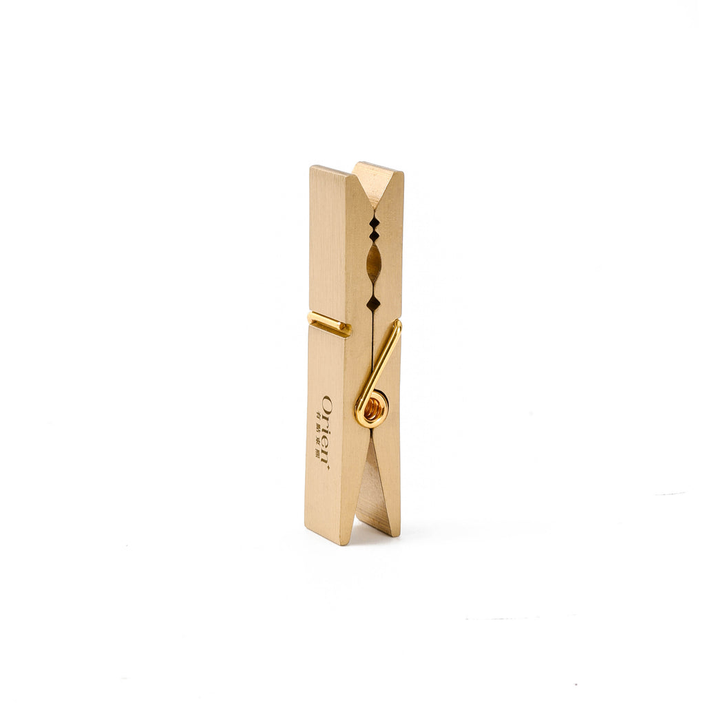 Brass Incense Holder Clip -- Adjustable Grip for Any Thickness & Length -- Handcrafted, Minimalist, "Easy Pinch" Design