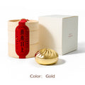 Rising Prosperity · Lucky Charmer Incense Burner & Coils Gift Set -- Magnetic Alloy Incense Burner (Baozi-Inspired Shape) -- Includes 4 Binder-Free Agarwood or Palo Santo Coils -- Handwoven Bamboo Cage -- Meditation, Home Fragrance, Housewarming Gift