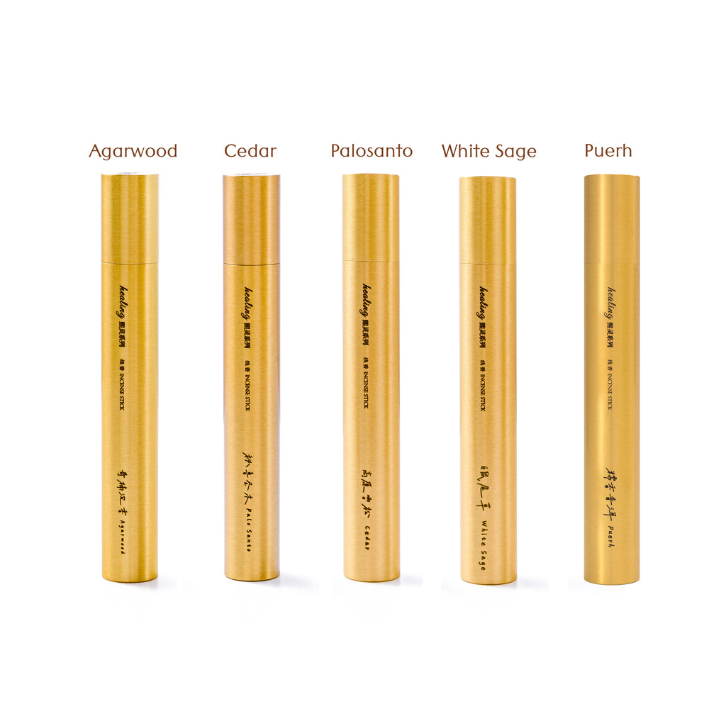 "Easy Pinch" Incense Gift Set -- Meditation Kit | Custom Bamboo Box | East-West Healing Set | Includes Natural Incense Sticks + Brass Clip + Alloy Tray | 5 Fragrances | Refreshing · Relaxed · Natural · Healing